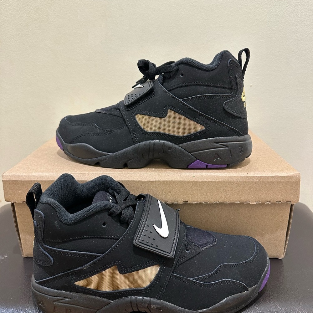 New Men Nike Air Diamond Turf Ravens 2025 HV2282-001 - Picture 3 of 6